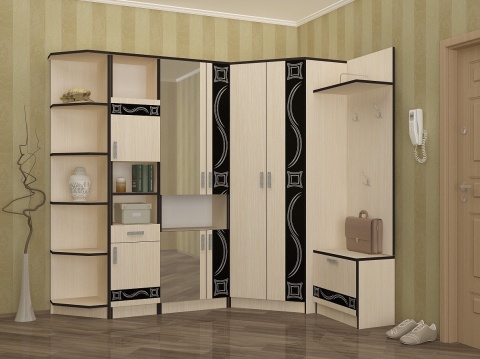 Прихожая Линкольн Вариант №2 ЛДСП (Ш-2220 х В-2200 х Г-600 мм)