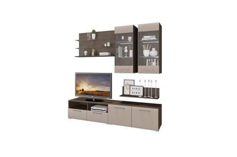 Гостиная Ницца-3 МДФ (Ш-2000 х В-2000 х Г-466 мм)/Разные Цвета