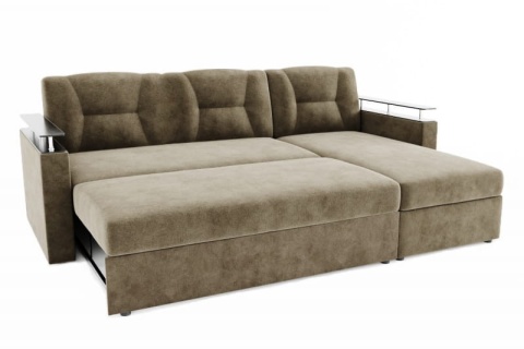 Диван Угловой Маргарита с Ножками-Кубышками Ш-2260 х Г-1550 х В-1000 мм/Спальное место Ш-1250 х Г-2000 мм