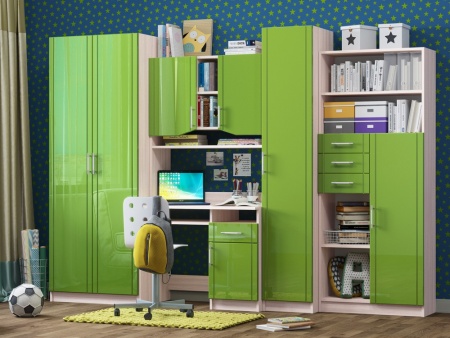 Стенка Юнга МДФ (Ш- 3000 х В- 2000 см х Г- 570 мм)/Разные Цвета