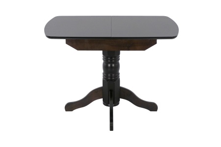 Стол обеденный раздвижной с овальной крышкой венге