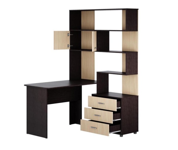 Уголок Школьника Паскаль №3 Разные Цвета (Д-1300 х В-1950 х Г-1300 мм)